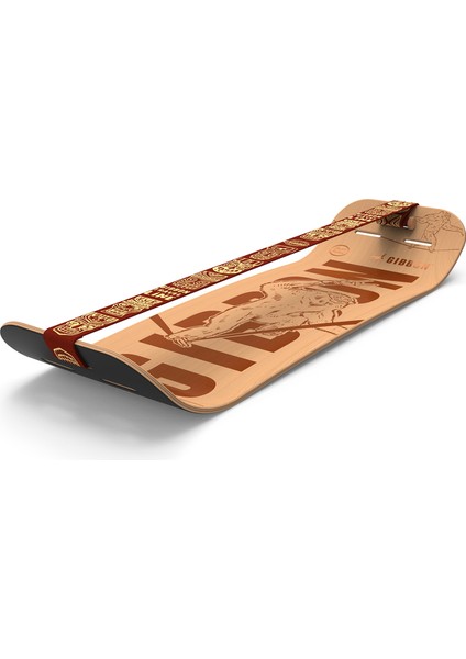 Giboard Set Roots Rocker Travel Kahverengi Denge Tahtası