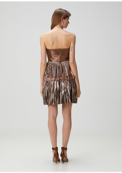 Audrey Bakır Mini Kokteyl Elbise fırsatları