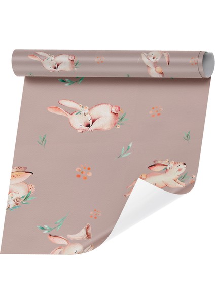 Bunny Temalı Çocuk Odası Duvar Kağıdı