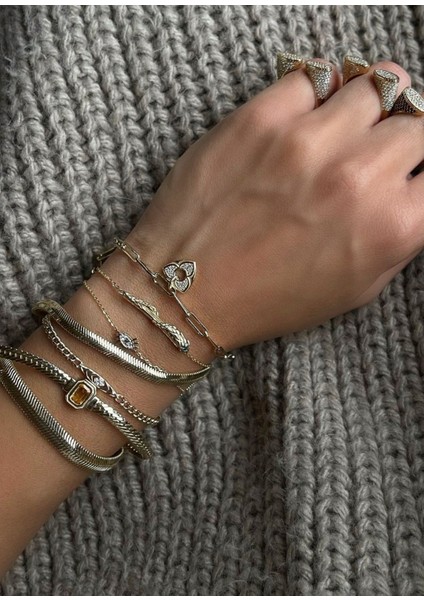 Eyes On You Pırlanta Taşlı 14 Ayar Altın Göz Kadın Bileklik fiyatları