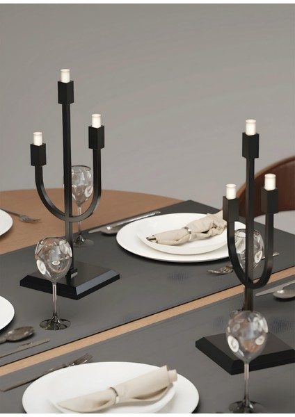 Candle Pirinç Siyah Şarjlı Masa Lambası fiyatları