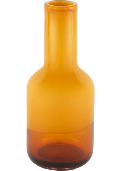 Amber Oranj Degrade Cam Vazo 12X29 cm
