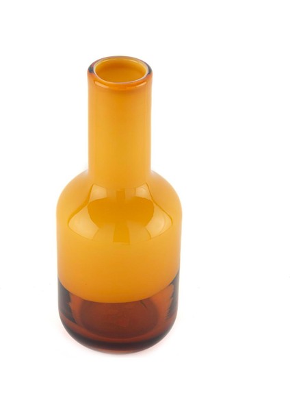 Amber Oranj Degrade Cam Vazo 12X29 cm fiyatları