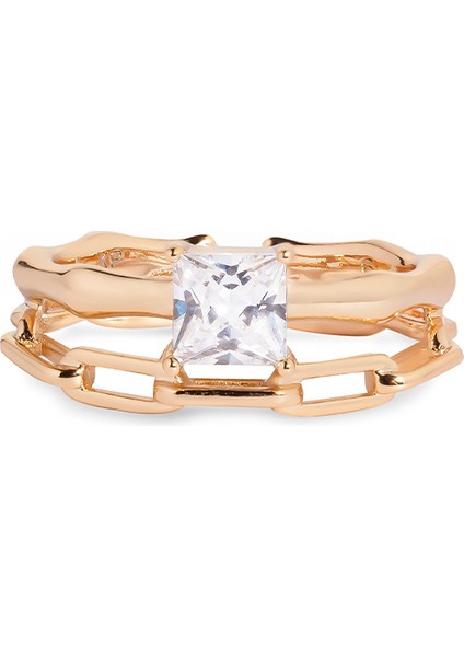 Becca Altın Kaplama Kadın Yüzük