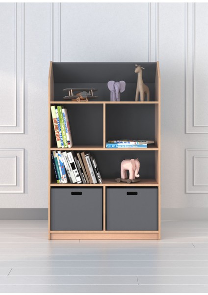 Toy House Gri Çocuk Kitaplık fiyatları