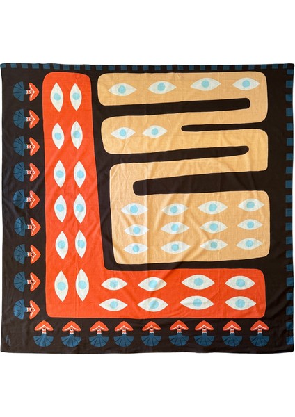 A Twinkle In The Eye Renkli Pamuklu Kadın Fular