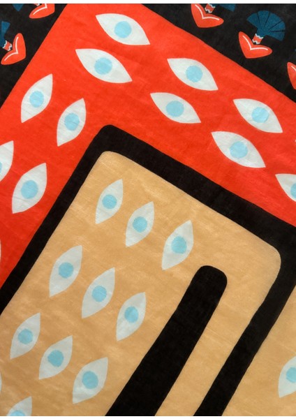 A Twinkle In The Eye Renkli Pamuklu Kadın Fular modelleri