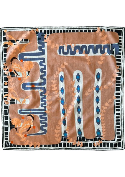 In The Public Eye Renkli Pamuklu Kadın Fular