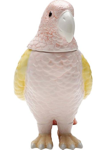 Jar Exotic Bird Giallo Renkli Porselen Dekoratif Obje indirimleri