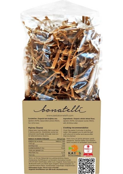 Fettuccine Siyez İnce Çubuk Makarna 400 gr Zengin Lif İçeriğiyle Sağlıklı Seçim indirimleri