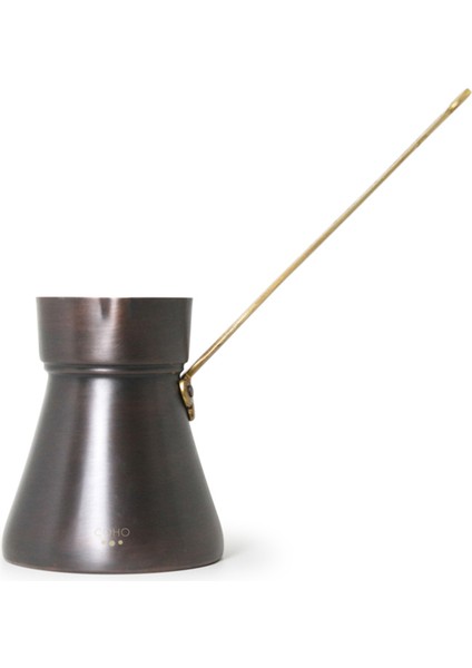 Coho Antique Döküm Işleme Kulp Bakır Türk Kahve Cezvesi 340 ml
