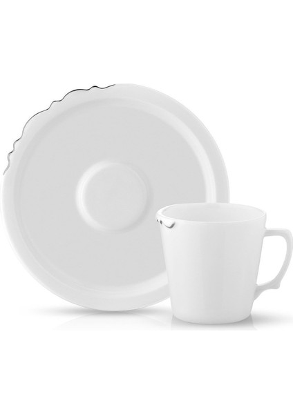 Eser-I Istanbul Çay Kahve Fincanı 2'li Platin Seti