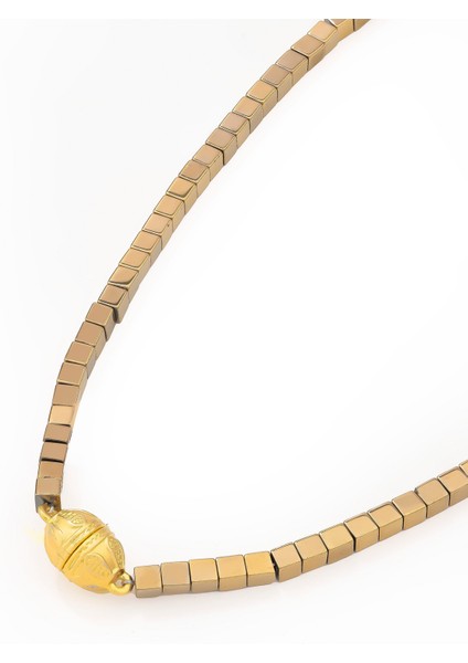 Lidya Altın Rengi Doğal Taş Kadın Kolye fiyatları