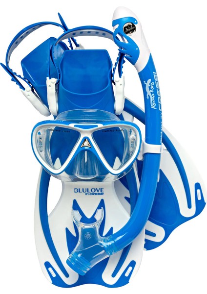 Rocks Unisex Çocuk Maske Palet Şnorkel Seti
