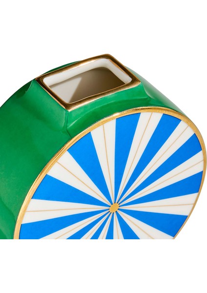 Portofino Circle Mavi Seramik Vazo fırsatları
