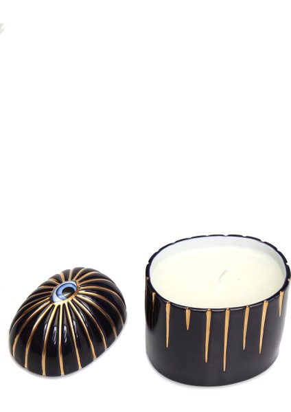 Lito Siyah Çizgili Kokulu Porselen Kokulu Mum fiyatları