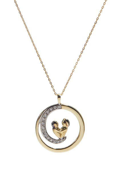 Kadın Pırlantalı Altın Kolye fiyatları