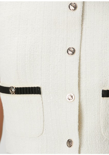 Litana Ekru Tweed Bluz indirimleri