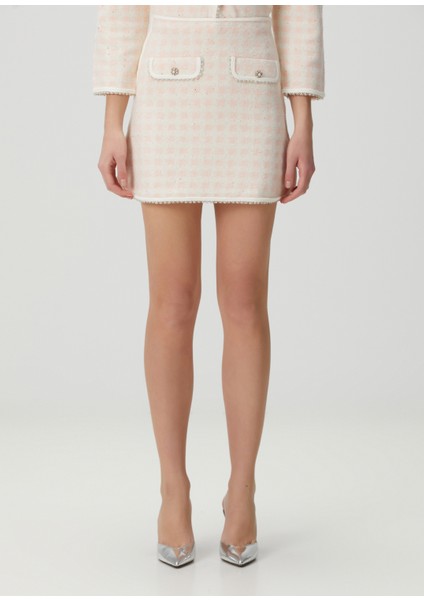 Jartingal Pembe Işlemeli Mini Etek fiyatları