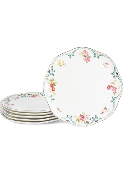 Splendor Florum Porselen 6'lı Servis Tabağı 27 cm