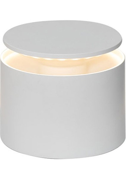 Beyaz Push-Up Şarjlı LED Masa Lambası