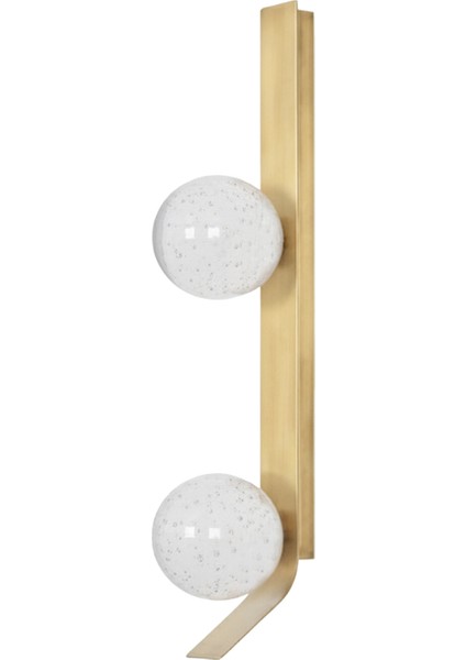 Helsingör Eskitme Soft Kabarcıklı Cam 2'li Aplik