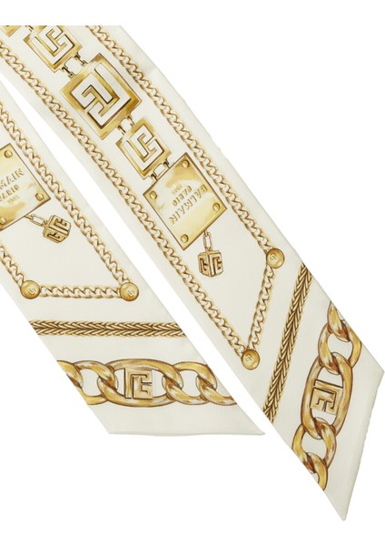 Beyaz Sarı Kadın Ipek Fular fiyatları