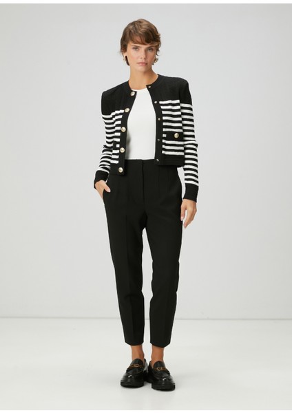 Siyah Slim Cigarette Pantolon