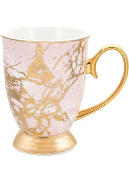 Rose Quartz 24 Ayar Altın Kaplama Mug