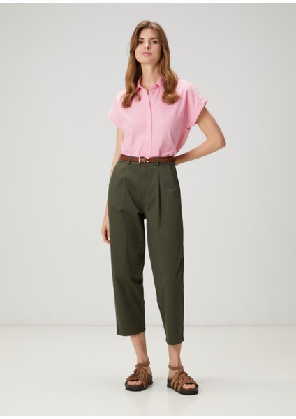 Haki Gabardin Chino Pantolon