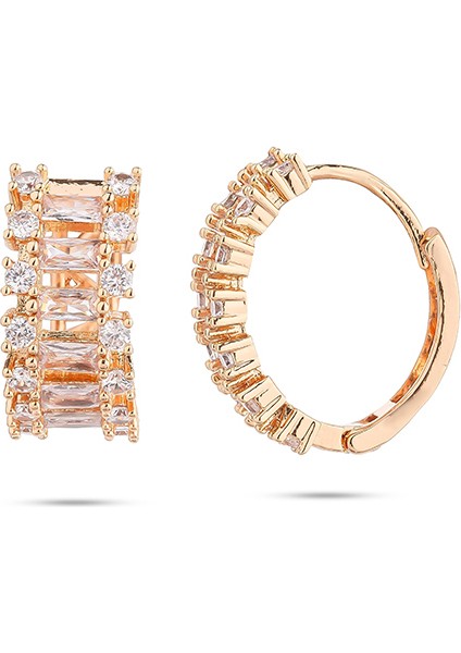 Baget Taşlı Halka Paslanmaz Çelik Kadın Küpe fiyatları