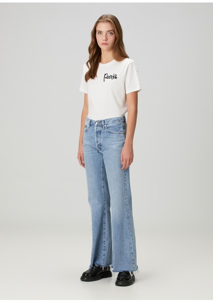 Beyaz Işlemeli T-Shirt fiyatları