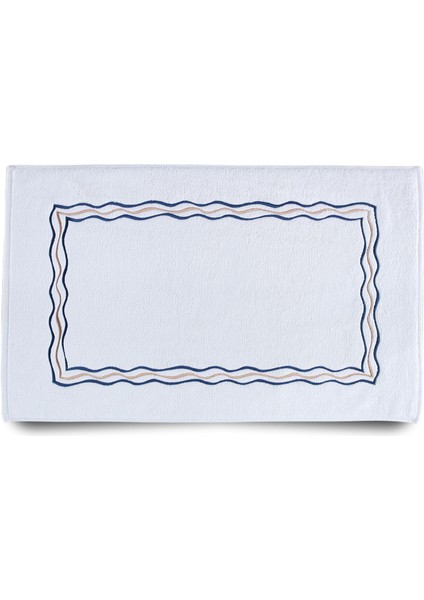 Toscana Beyaz Pamuklu Ayak Havlusu 50X80 cm