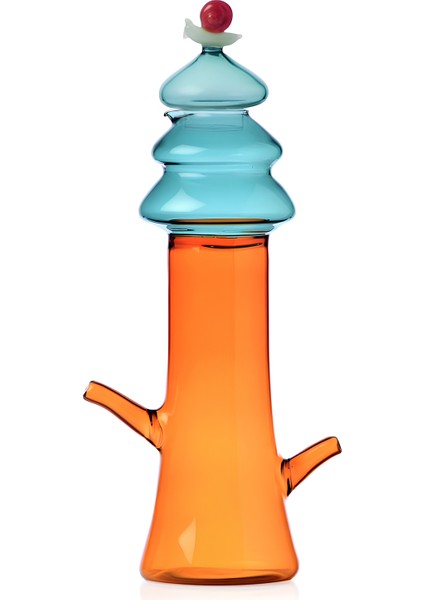 Yılbaşı Ağacı Figürlü Cam Şişe