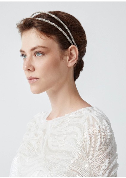 Luna Twin Gümüş Rengi Kadın Saç Aksesuarı modelleri