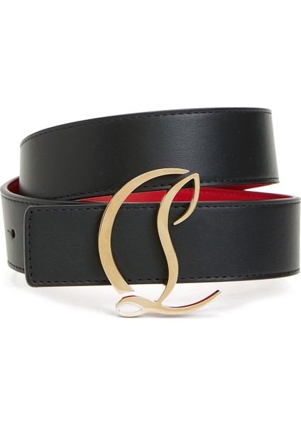 Siyah Kadın Deri Kemer