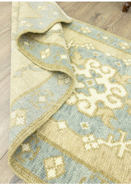 Zeren Rustik Desenli Yün Yolluk 72 x 309 cm