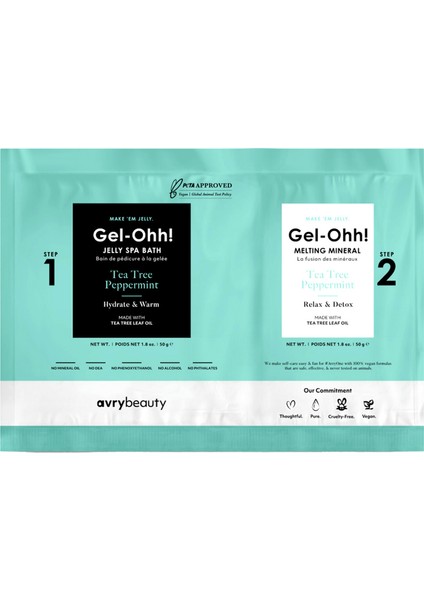 New York Gel-Ohh! Tea Tree Peppermint Jöle Spa Pedikür Seti