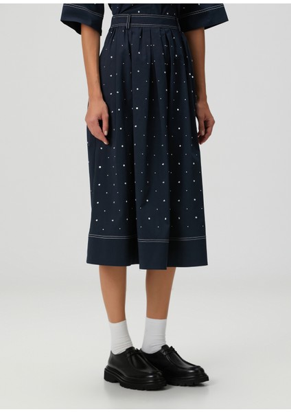 Jistudine Lacivert Midi Etek fiyatları