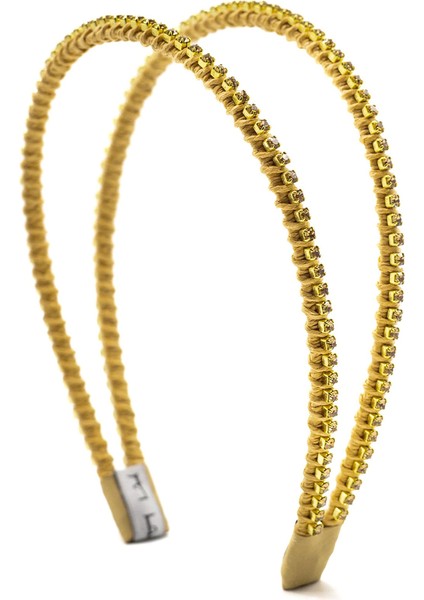 Elena Twin Sarı Kadın Taç