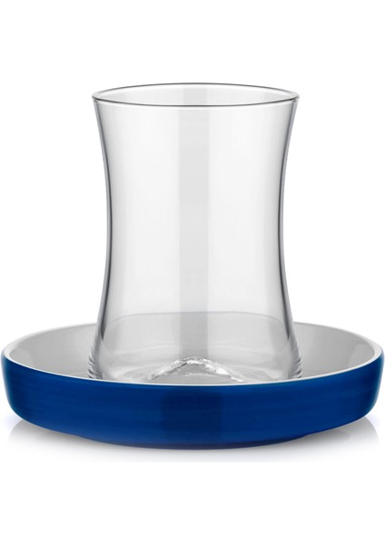 Istanbul Tiryaki 6'lı Kobalt Çay Bardağı Seti