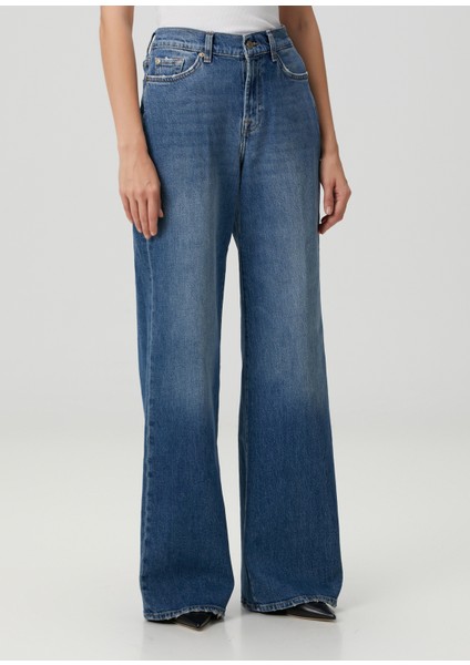 Lotta Wide Leg Mavi Jean Pantolon modelleri