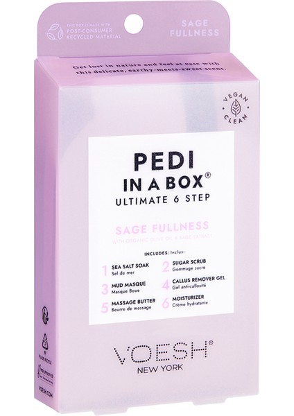 New York Pedi In A Box Ultimate Adaçayı 6 Adımlı Pedikür Seti