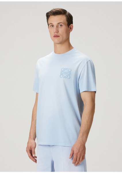 Relaxed Fit Açık Mavi T-Shirt