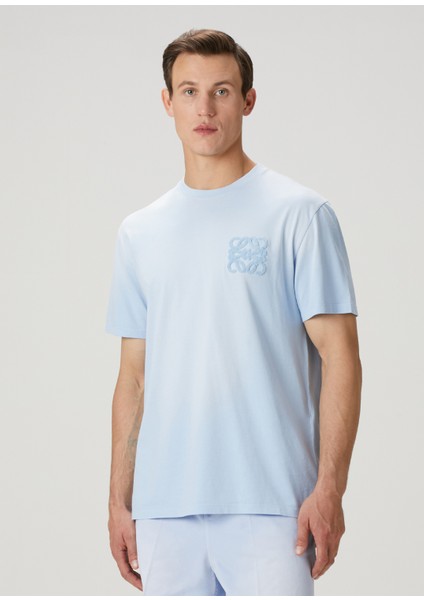 Relaxed Fit Açık Mavi T-Shirt modelleri