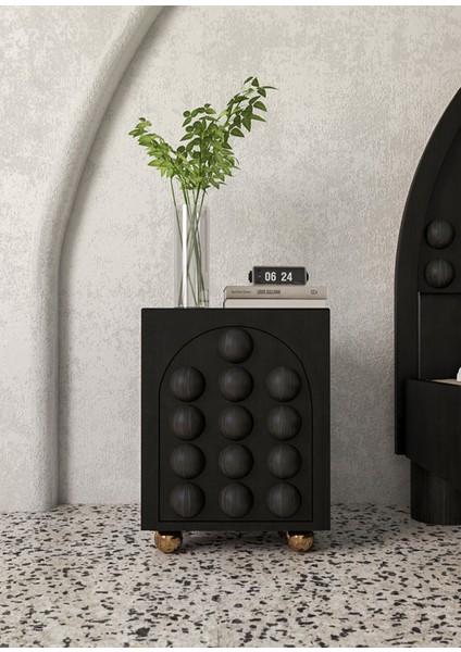 Curve Kestane Ağacı Siyah Komodin fiyatları