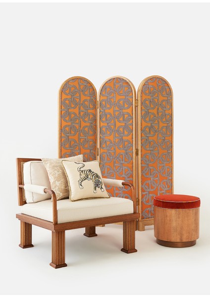 Rattan Detaylı Ceviz Lounge Tekli Koltuk fırsatları