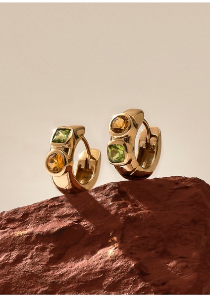 Crux 14 Ayar Altın Kadın Halka Küpe fiyatları