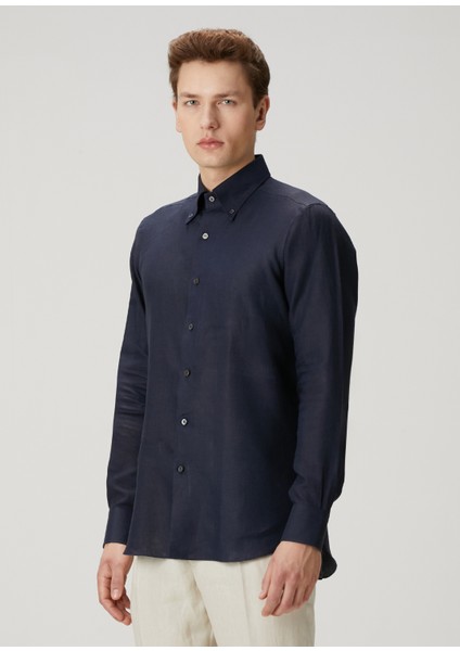 Eros Lacivert Keten Gömlek modelleri