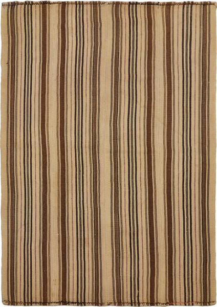 Anadol Bej Siyah Yün Tezgah Kilim